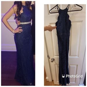 Xsmall lulus navy blue dress